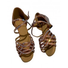 CASSANDRA TAN DIAMANTE - 1.5 INCH HEEL
